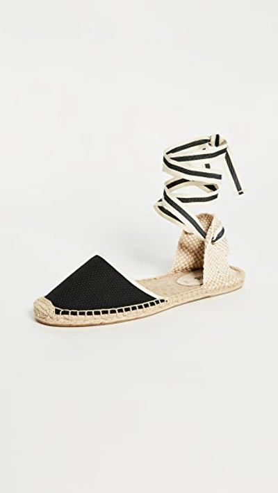 Shop Soludos Espadrille Sandals In Black