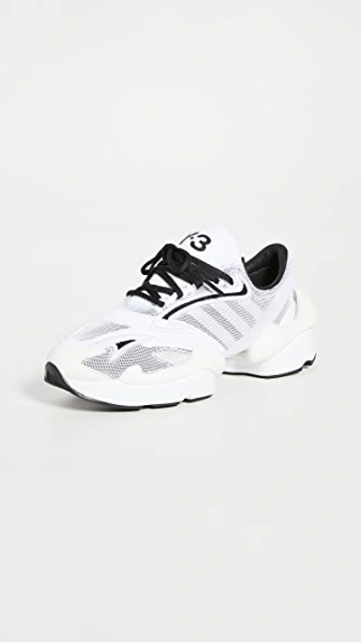 Shop Y-3 Ren Sneakers In Ftwrwhite/black/silvermet