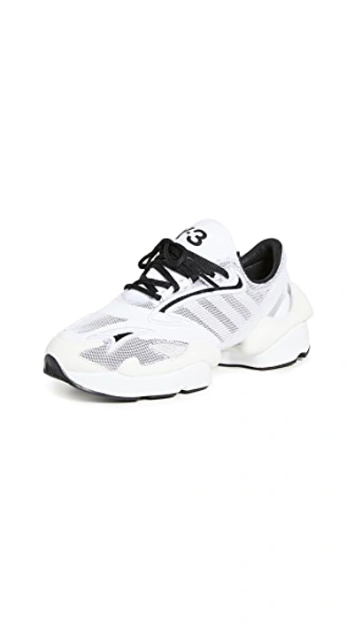 Shop Y-3 Ren Sneakers In Ftwrwhite/black/silvermet