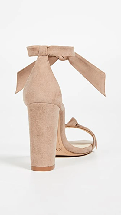 Alexandre Birman Clarita Bow-embellished Leather Sandals In Cameo