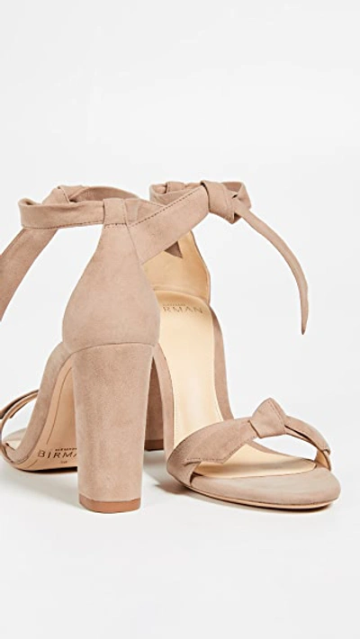 Alexandre Birman Clarita Bow-embellished Leather Sandals In Cameo
