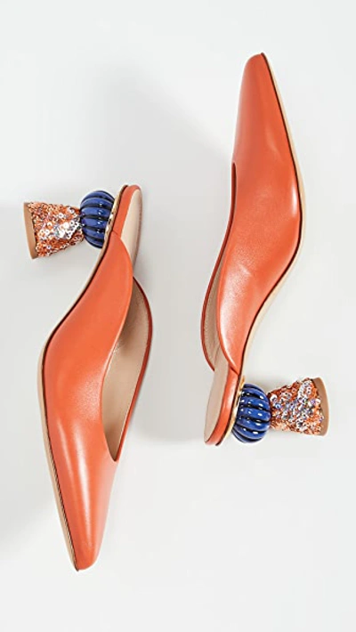 Shop Jacquemus Les Mules Maceio Mules In Orange