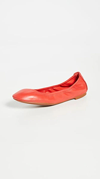 Shop Tory Burch Eddie Ballet Flats In Bright Samba