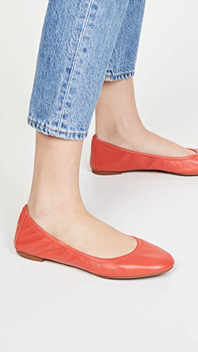 Shop Tory Burch Eddie Ballet Flats In Bright Samba