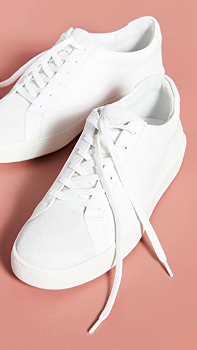 Shop Vince Janna Sneakers In White