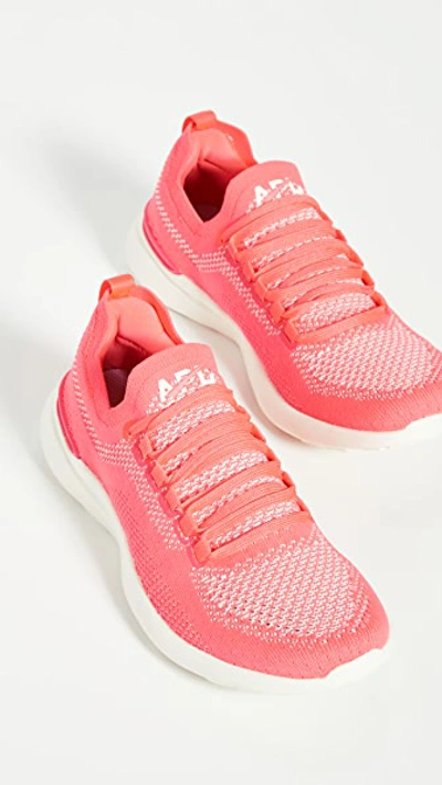 Shop Apl Athletic Propulsion Labs Techloom Breeze Sneakers In Magenta/pristine