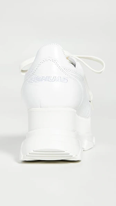 Shop Joshua Sanders Zenith Wedge Sneakers In White