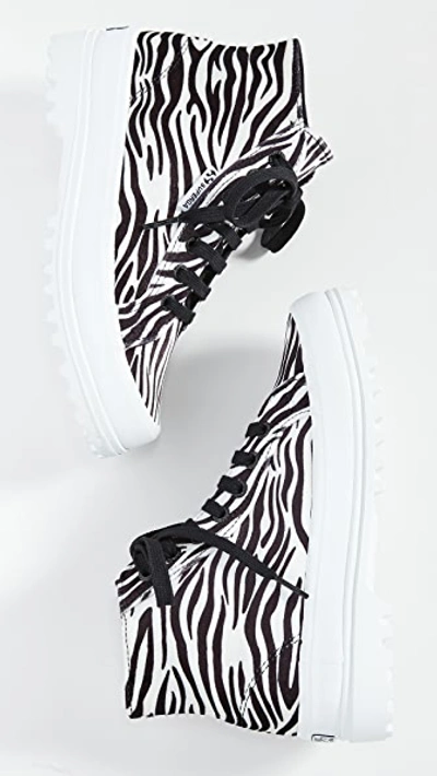 Shop Superga 2341 Fanvelw Sneakers In Zebra