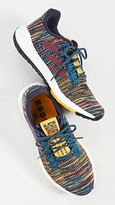 Shop Adidas Originals Pulseboost Hd X Missoni Sneakers In Tech Mineral/burgundy/gold