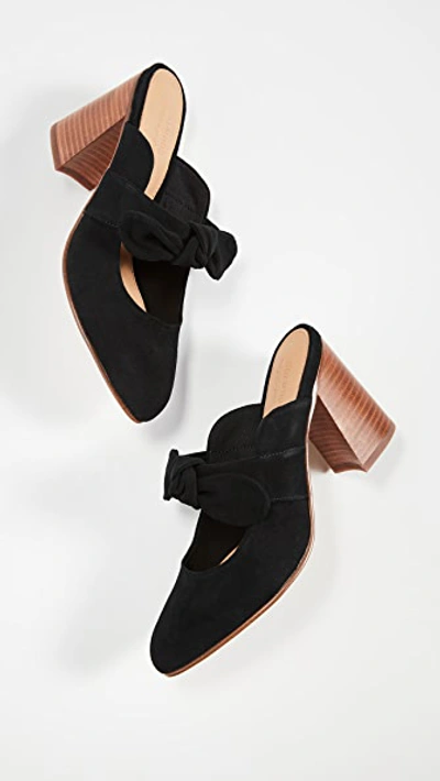 Shop Soludos Lani Bow Mules In Black