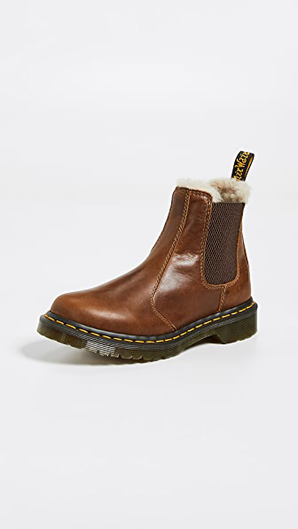 dr martens fur chelsea boots