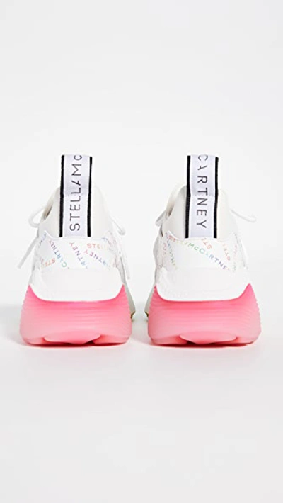 Shop Stella Mccartney Eclypse Laces Sneakers In White/rainbow