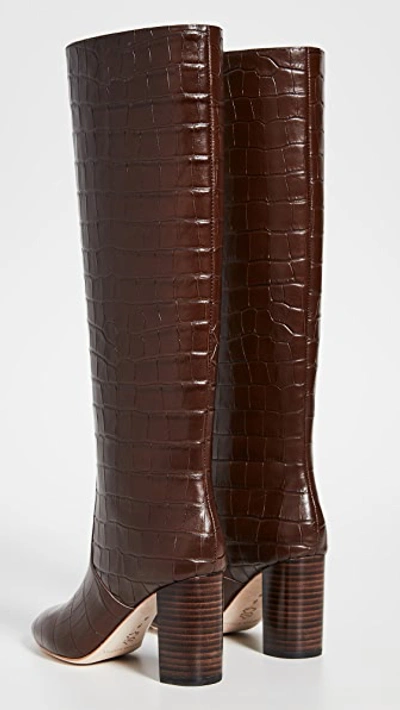 Shop Loeffler Randall Goldy Tall Boots In Dark Brown