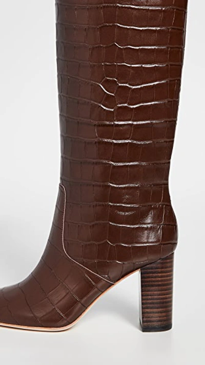 Shop Loeffler Randall Goldy Tall Boots In Dark Brown