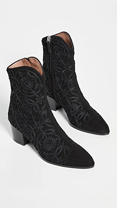 Shop Tabitha Simmons Wyatt Medallion Boots In Black