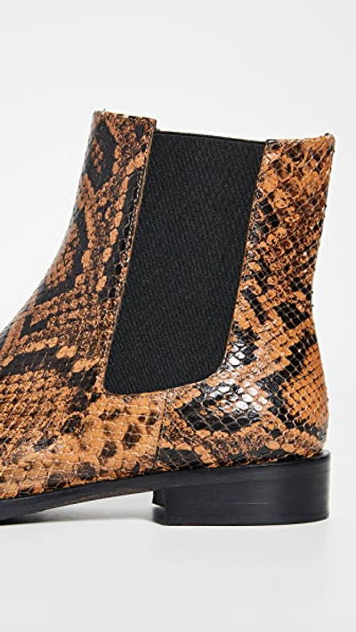 Shop Freda Salvador The Joan Chelsea Booties In Brass