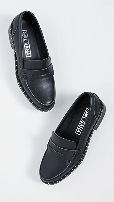 Shop Sol Sana Lloyd Loafers In Black