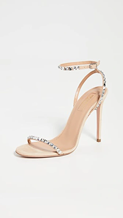 Shop Aquazzura 105mm Very Vera Sandals In New Nude