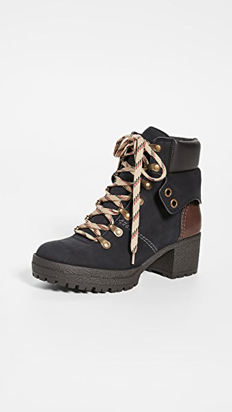 see by chloe eileen lace up boots