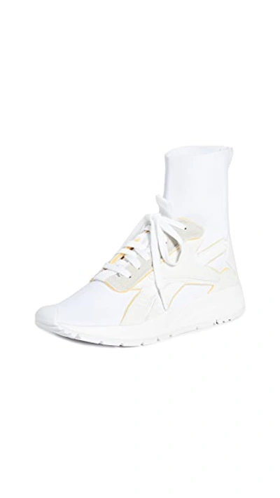 Shop Victoria Beckham Vb Bolton Sock Sneakers In White