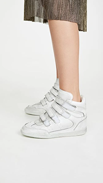 Shop Isabel Marant Bilsy High Top Sneakers In White