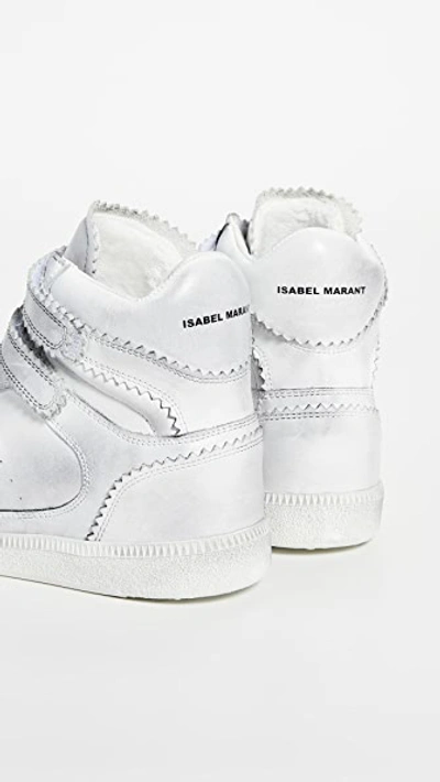 Shop Isabel Marant Bilsy High Top Sneakers In White