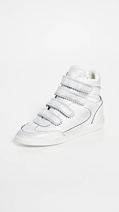 Shop Isabel Marant Bilsy High Top Sneakers In White