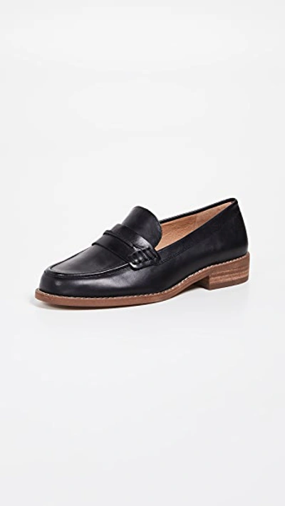 Shop Madewell The Elinor Loafers In True Black