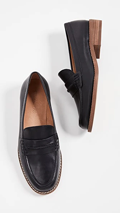 Shop Madewell The Elinor Loafers In True Black