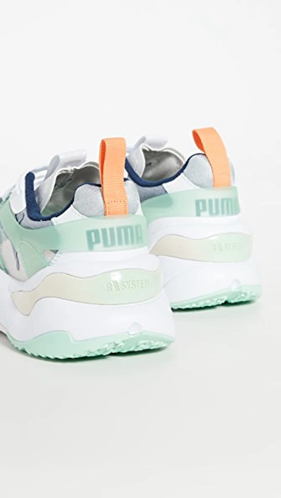 Shop Puma Rise Sneakers In White Mist/green Cantaloupe