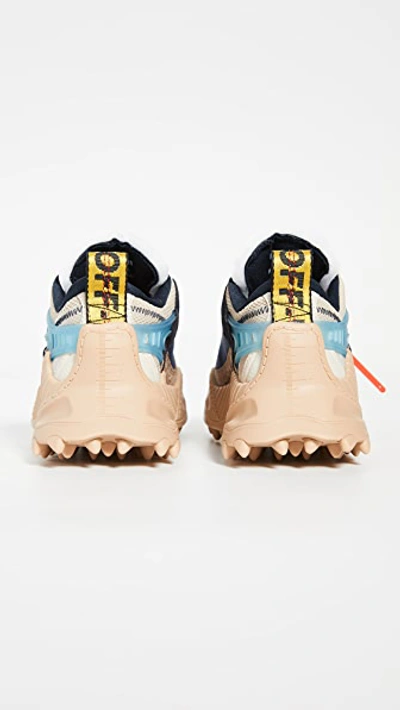 Shop Off-white Odsy-1000 Sneakers In Nude/blue