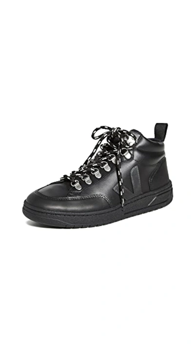 Shop Veja Roraima Sneakers In Black/graphite