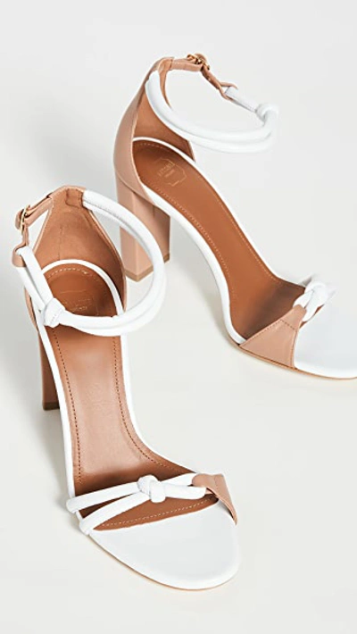 Shop Malone Souliers 85mm Fenn Sandals In White/nude