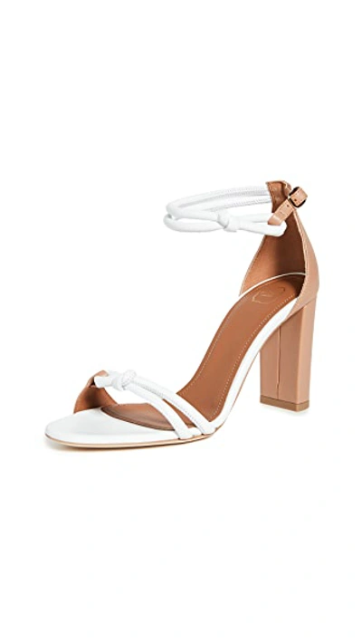 Shop Malone Souliers 85mm Fenn Sandals In White/nude