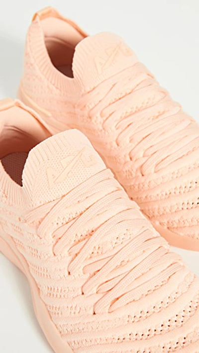 Shop Apl Athletic Propulsion Labs Techloom Wave Sneakers In Faded Peach