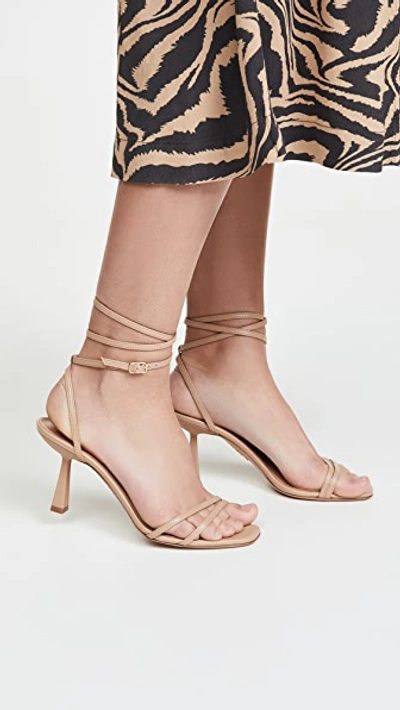 Shop Aquazzura Isabel Sandals 75mm In New Nude