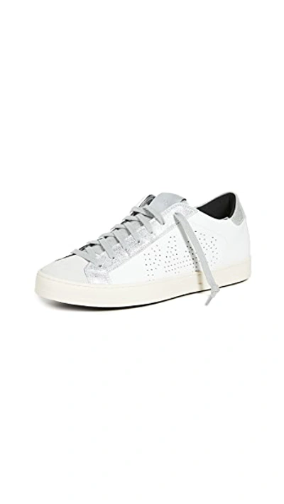 Shop P448 John Sneakers In White/delhisil