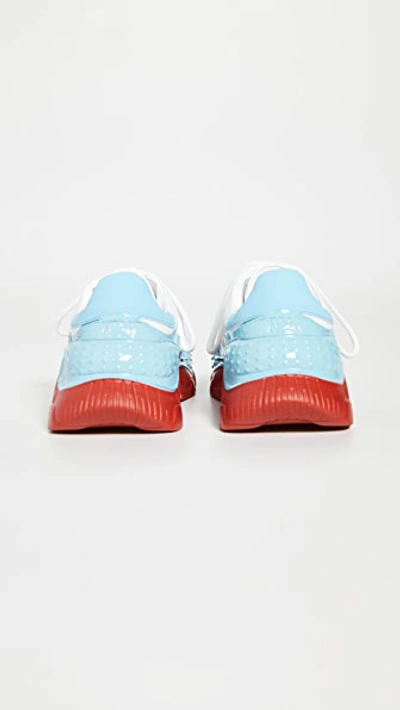 Shop N°21 Billy Sneakers In White/blue/red