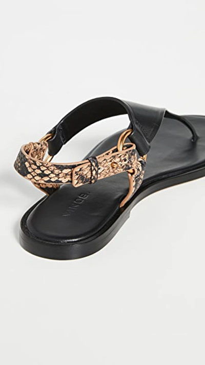 Shop Vince Pharis Sandals In Black/tan