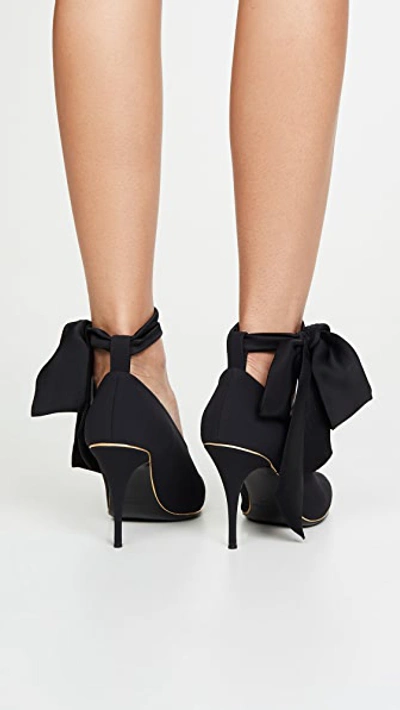 Shop Zimmermann Ankle Tie Lycra Heel In Black