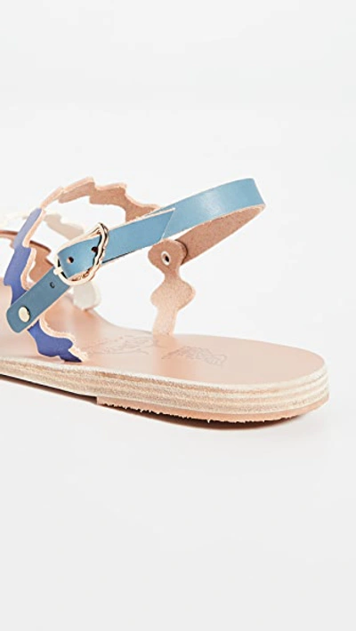 Shop Ancient Greek Sandals X Le Sirenuse Positano Clio Onda Sandals In Blue Mix