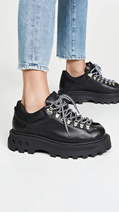 Shop Simon Miller Low Tracker Boots In Black