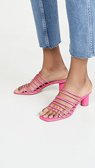 Shop Villa Rouge Sas Slides In Hot Pink