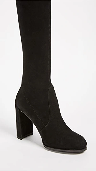 Shop Stuart Weitzman Hiline Over The Knee Boots In Black