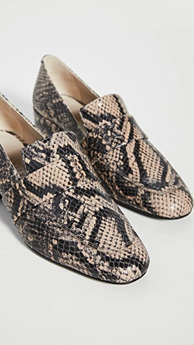 Shop Freda Salvador Rock Heeled Loafers In Sand Snake