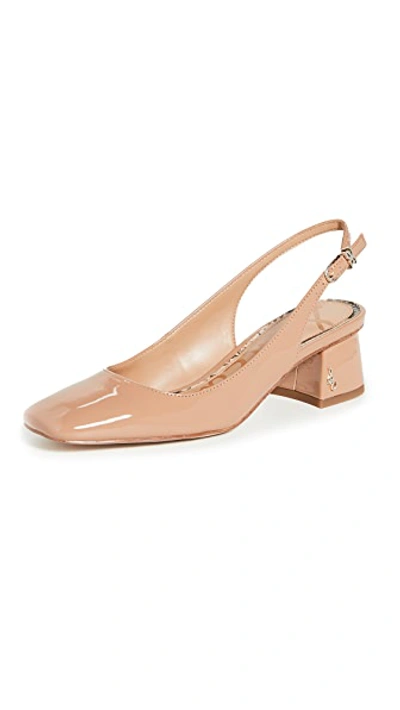 Shop Sam Edelman Tamra Slingbacks In Rosa Tan