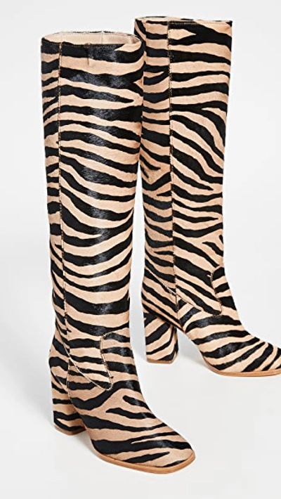 Shop Maryam Nassir Zadeh Roma Boots In Zebra