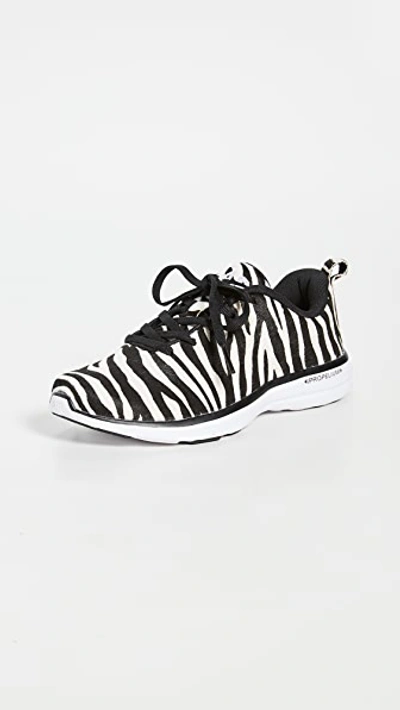 Shop Apl Athletic Propulsion Labs Iconic Pro Trainers In Zebra