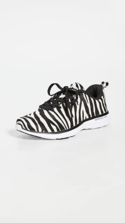 Shop Apl Athletic Propulsion Labs Iconic Pro Sneakers In Zebra