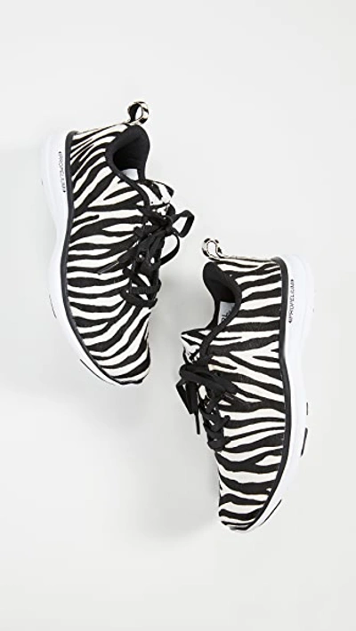 Shop Apl Athletic Propulsion Labs Iconic Pro Sneakers In Zebra